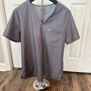 Figs Gray Technical collection womens XL scrub top workwear comfort performance